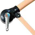 Sombrilla Tipo Madera Jardin Exterior 2.9m Playa Terraza Color Negro