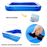 Alberca Inflable Rectangular Familiar 990l 290x180x43cm Color Azul