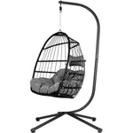 Columpio Exterior Hamaca Silla Colgante Terraza Jardin Color Negro