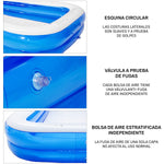 Alberca Inflable Rectangular Familiar 990l 290x180x43cm Color Azul