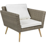 Sala Exterior 4pzs Tipo Rattan Beige