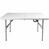 Mesa Plegable 1.22m Plastico Tipo Portafolio Jardin Eventos