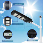 Lampara Solar Led 180w Luminaria Suburbana Alumbrado Publico