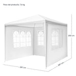 Carpa Toldo Lona 3x3 Paredes Ventanas Exterior Evento Jardin