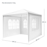 Carpa Toldo Lona 3x3 Paredes Ventanas Exterior Evento Jardin