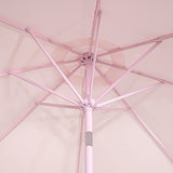 Sombrilla Jardin Exterior 2.63m Inclinacion Playa Terraza Color Rosa Lisa