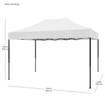 Carpa Toldo 3x4.5 Plegable Con Paredes Impermeable 600d