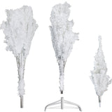 Arbol Navidad 2.10m Artificial Blanco Pino Frondoso Jardimex