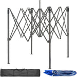 Carpa Toldo Plegable 2x2 Reforzado Impermeable 600d + Bolsa Color Azul