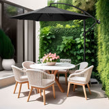Sombrilla Moderna 2.9 M Jardin Exterior Playa Terraza	Negro