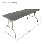 Mesa Plegable 1.80m Portafolio Jardin Exterior Camping
