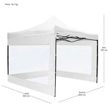Carpa Toldo 3x3 Plegable Paredes Transparente Tejido 600d