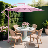Sombrilla Moderna 2.9 M Jardin Exterior Playa Terraza	Color Rosa