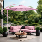 Sombrilla Moderna 2.9 M Jardin Exterior Playa Terraza	Color Rosa