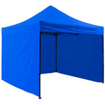 Carpa Toldo 3x3 Mts Plegable Lona Impermeable Con Paredes Azul