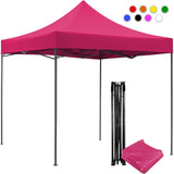 Carpa Toldo 3x3 Reforzado Plegable Impermeable Jardin Carpa Rosa