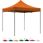 Carpa Toldo 3x3 Reforzado Plegable Impermeable Jardin Carpa Naranja
