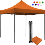 Carpa Toldo 3x3 Reforzado Plegable Impermeable Jardin Carpa Naranja
