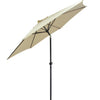 Sombrilla Jardin Playa 2.7 Metros Kit 4 Piezas Con Angulo