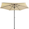 Sombrilla Jardin Playa 2.7 Metros Kit 4 Piezas Con Angulo