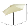 Sombrilla Jardin Playa 2.7 Metros Kit 4 Piezas Con Angulo