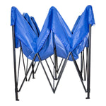 Carpa Toldo 3x3 Reforzado Azul Plegable Impermeable Jardin AZUL