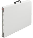 Mesa Plegable 122 Cm Altura Ajustable Tipo Portafolio Color Blanco