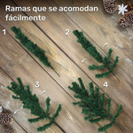 Arbol Navidad 2.40m Pino Navideño Artificial 1200 Ramas