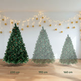 Arbol Navidad 2.3m Grande Frondoso Piñas Escoces Doble Rama