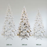 Arbol Navidad Luces Led Super Nevado 1.9m Pino Navideño
