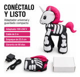 Inflable Halloween Unicornio Sweet 1.6 M Led Jardin Exterior Rosa Chicle