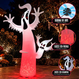 Inflable Halloween Fantasma Gigante 3.6 M Luces Led Exterior Blanco