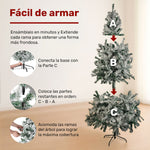 Arbol Navidad Nevado 1.6m Pino Navideño Artificial 400 Ramas