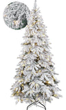 Arbol Navidad Luces Led Super Nevado 1.9m Pino Navideño