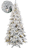 Arbol Navidad Luces Led Super Nevado Gigante 2.55m Pino