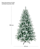 Arbol Navidad Nevado 1.90m Pino Navideño Escarchado