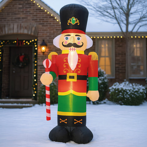 Inflable Navidad 1.86m Cascanueces Exterior Luces Led