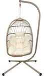 Columpio Exterior Hamaca Silla Colgante Terraza Jardin Color Beige