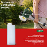 Desbrozadora Gasolina Desmaleza Recta 52cc 2.2hp 800ml