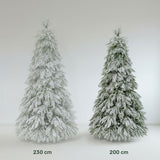 Arbol Navidad Nevado Frondoso 2m Pino Abeto Normandía