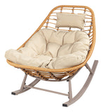 Sillon Mecedor Nido Ratan Diseno Moderno Comodo Y Envolvente