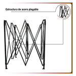 Carpa Toldo 3x3 Reforzado Plegable Impermeable Jardin Carpa Naranja
