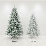 Arbol Navidad Nevado 2.20m Pino Navideño Escarchado