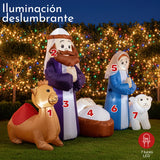 Inflable Navidad Nacimiento 1.8m Exterior Jardin Luz Led