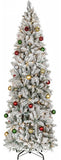Arbol Navidad Lapiz 2.20 Metros Pino Nevado Escarcha Nieve