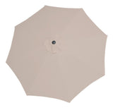 Sombrilla Playa Jardin Angulo 2.7m Sol Inclinacion Manivela Sombrilla Exterior Beige