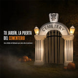 Arco Inflable De Halloween Jardimex Cementerio Embrujado 2.43 M Con 7 Luces Led Para Jardin
