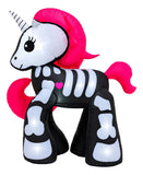 Inflable Halloween Unicornio Sweet 1.6 M Led Jardin Exterior Rosa Chicle