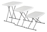Mesa Plegable De Servicio Exterior Resistente 76.5cm Color Blanco