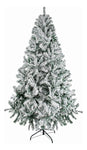 Arbol Navidad Nevado 1.6m Pino Navideño Artificial 400 Ramas